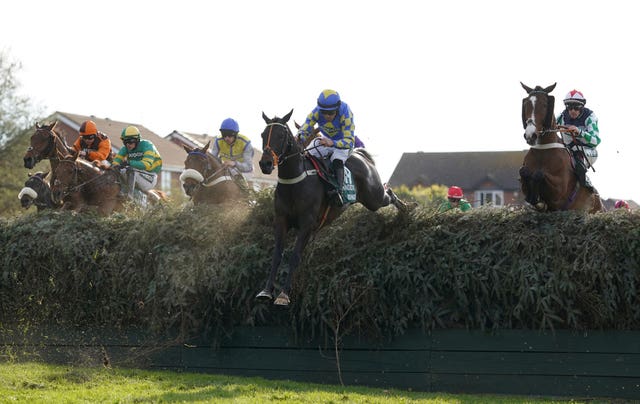 Roi Mage jumps Becher's Brook in last year's Grand National 