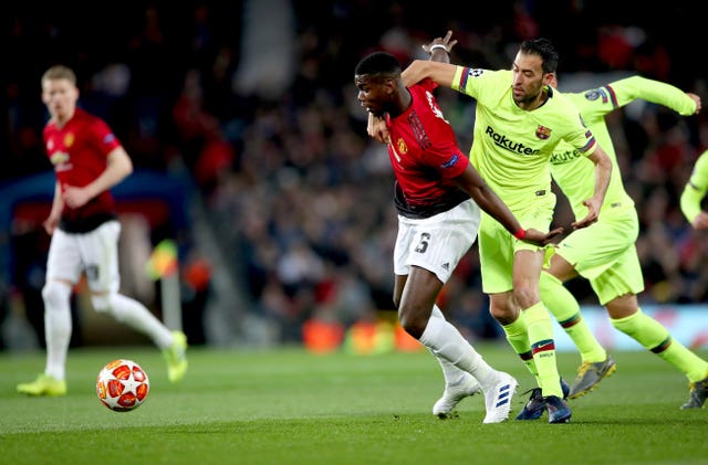 Pogba and United made life tough for Barcelona in the first leg at Old Trafford