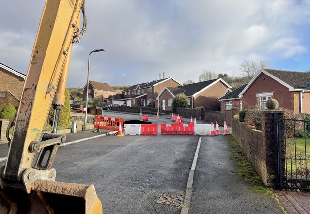 Sinkhole in Merthyr Tydfil