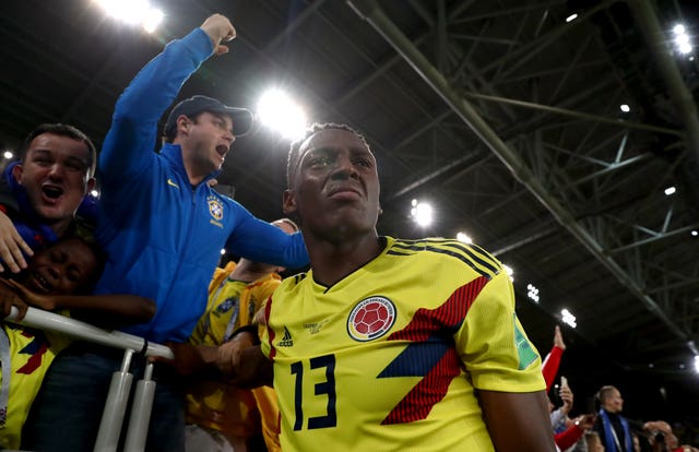 Yerry Mina shone at the World Cup for Colombia