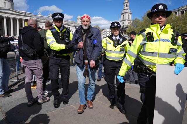 Police make arrests at protest against Palestine Action ban in central ...