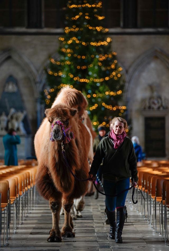 Christmas Eve Service rehersal at Salisbury Cathedral