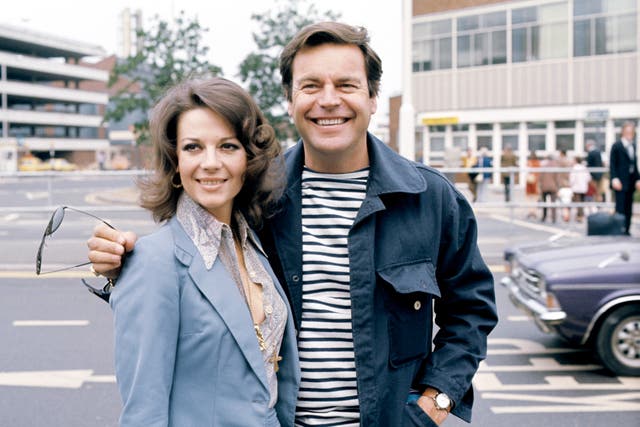 American actor Robert Wagner and his actress wife Natalie Wood in 1976