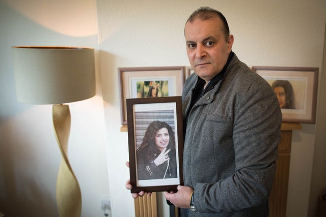 Mohamed Moustafa, the father of Mariam Moustafa, at his home in Nottingham