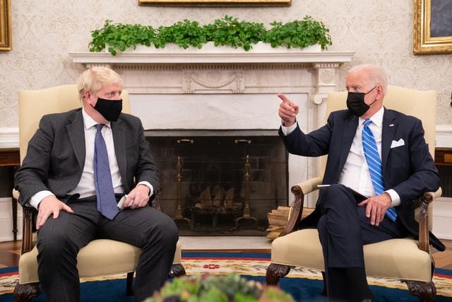 Prime Minister Boris Johnson met US President Joe Biden during his visit