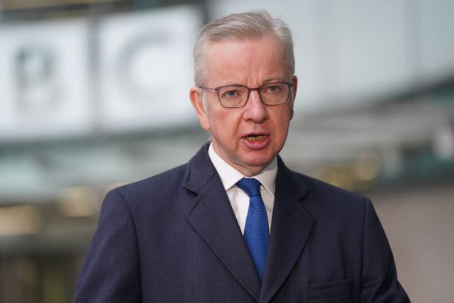 Secretary of State for Levelling Up, Housing and Communities Michael Gove