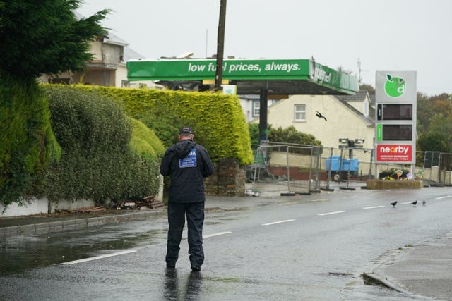 Explosion at Donegal service station