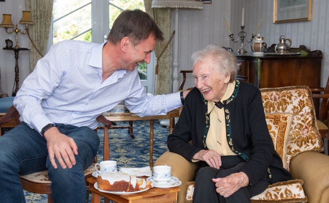 Jeremy Hunt and his great aunt Betty