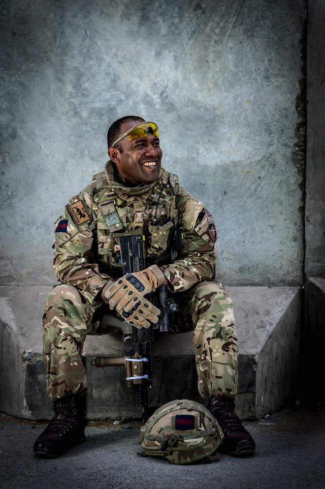 A Soldiers Smile taken by Corporal Becky Brown 
