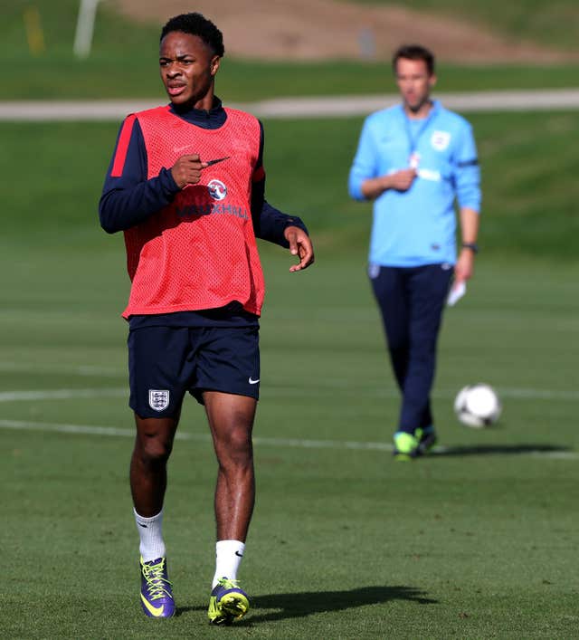 Raheem Sterling (left)