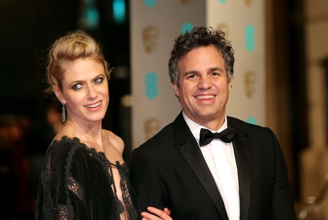 Mark Ruffalo and Sunrise Coigney (Yui Mok/PA)