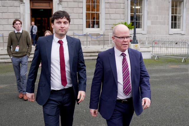 Peadar Toibin (right) and party TD Paul Lawless
