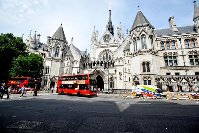 The Royal Courts of Justice in central London