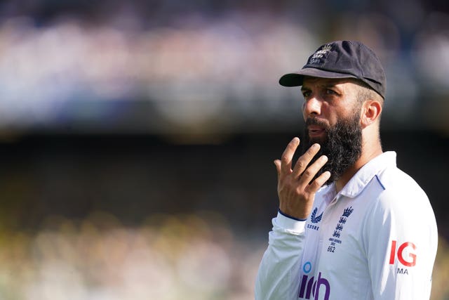 Moeen Ali's right index finger remains a cause for concern (Nick Potts/PA)