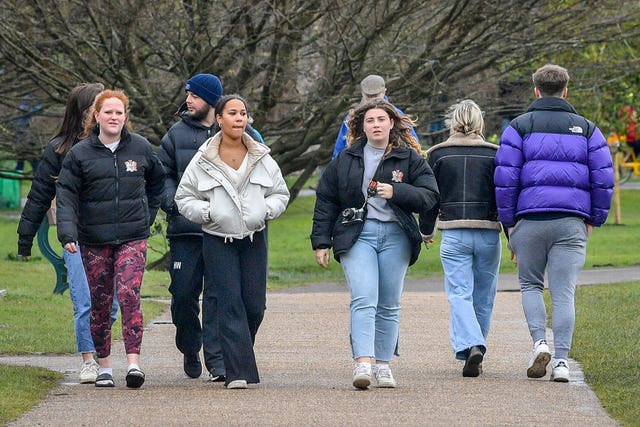 Six people from six households can meet outdoors from Saturday in Wales (Ben Birchall/PA)