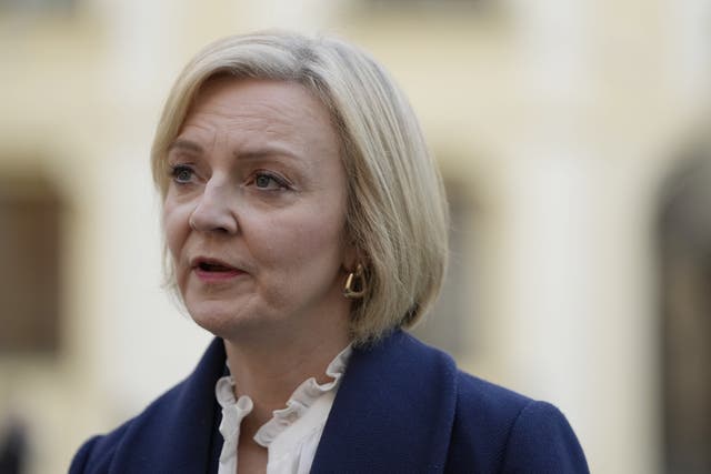 Liz Truss at Prague summit