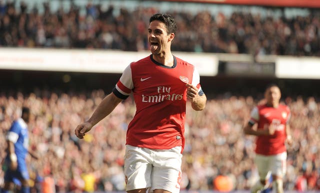 Mikel Arteta spent five years as a player at Arsenal