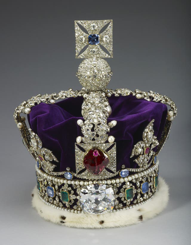 The Imperial State Crown which will be worn by King Charles III on his Coronation day (Buckingham Palace/PA)
