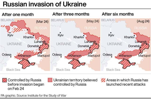 Ukraine invasion graphic