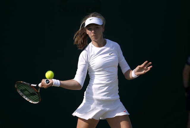 Boulter played junior Wimbledon earlier in her career