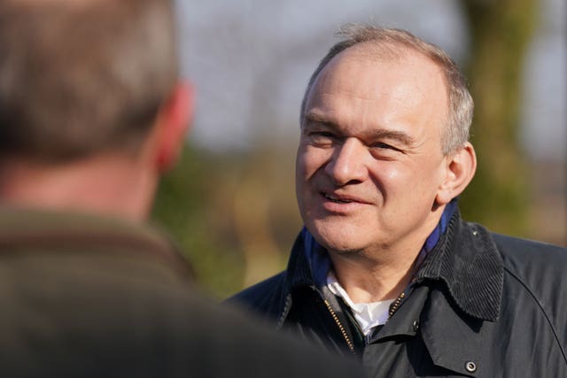 Liberal Democrats leader Sir Ed Davey 