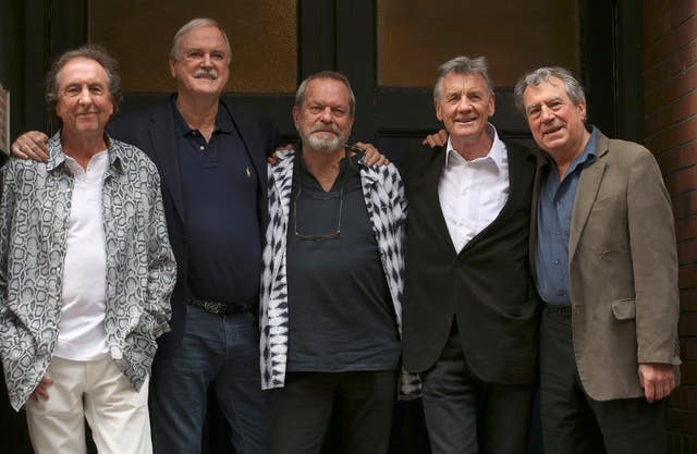 Eric Idle, John Cleese, Terry Gilliam, Michael Palin and Terry Jones from Monty Python 