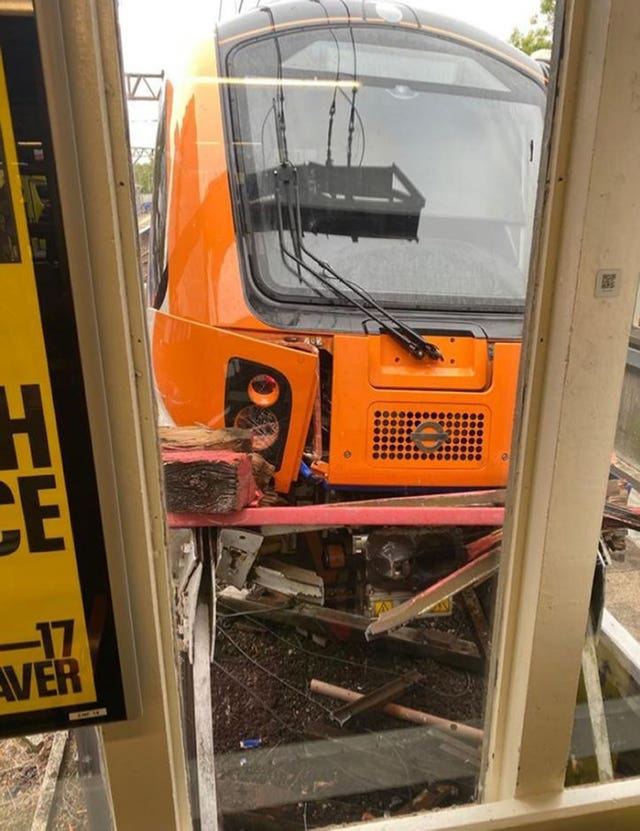 Enfield Town train crash