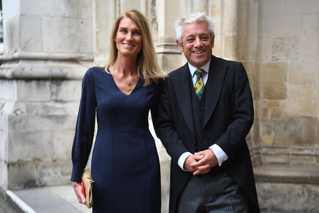 John Bercow and his wife Sally