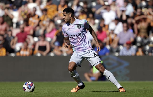 Norwich’s Andrew Omobamidele missed the second half of last season due to injury