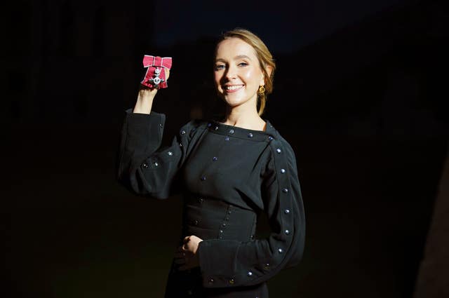 Rose Ayling-Ellis with her medal