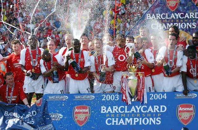 The Gunners of 2003-04 are the only side to go through a Premier League season unbeaten