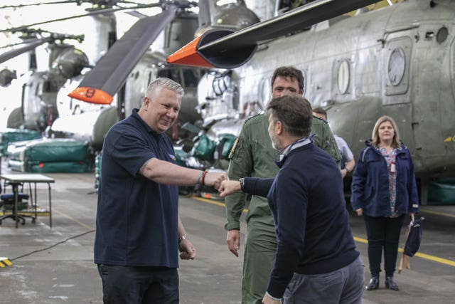 Mick McConnell reunites with the Chinook Crew