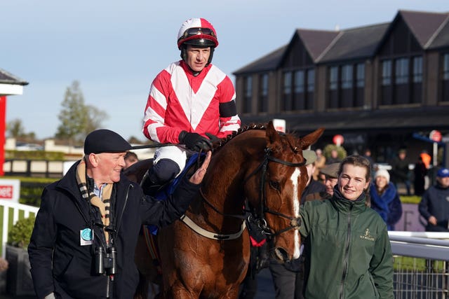 Lecky Watson and Paul Townend after winning at Punchestown 