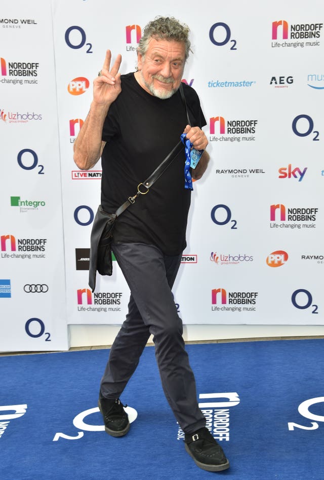 Robert Plant at the Nordoff Robbins O2 Silver Clef Awards – London