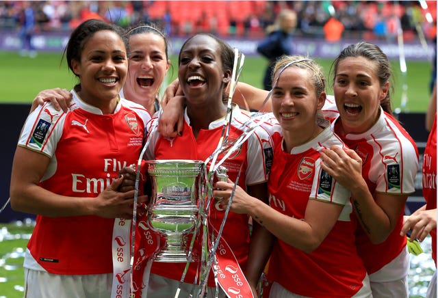 Williams won her second FA Cup with Arsenal in 2016 