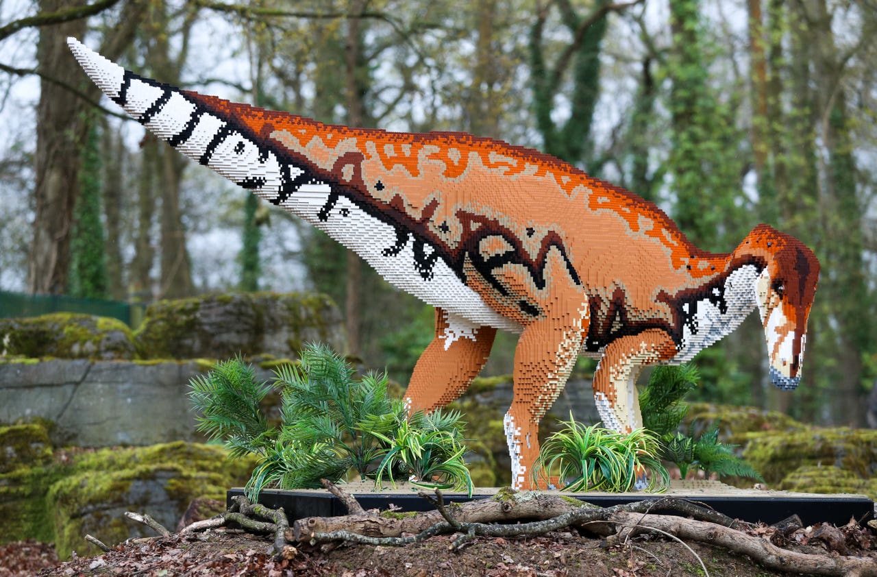 lego dinosaurs brickman