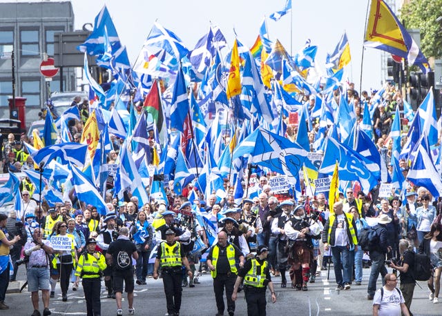 Scottish independence supporters