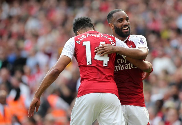 Alexandre Lacazette and Pierre-Emerick Aubameyang have yet to start together under Unai Emery