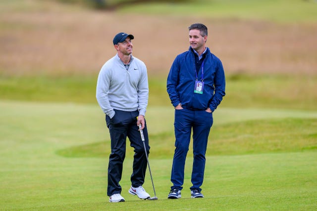 Rory McIlroy and manager Sean O'Flaherty