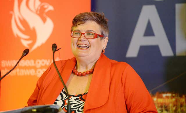 Carolyn Harris after winning the Welsh Labour deputy leadership election (Ben Birchall/PA)