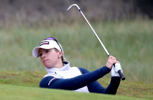 Jodi Ewart Shadoff is in the four-person team