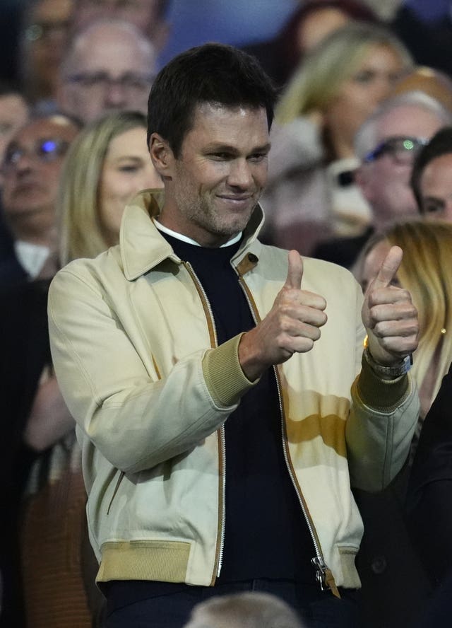 Tom Brady at Birmingham's match with Wrexham