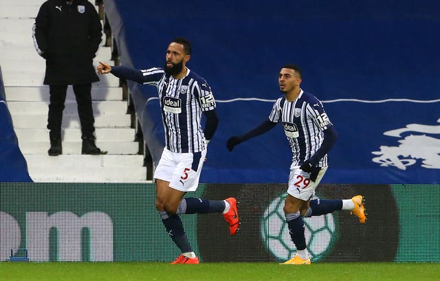 Kyle Bartley hauled West Brom level shortly after the interval 