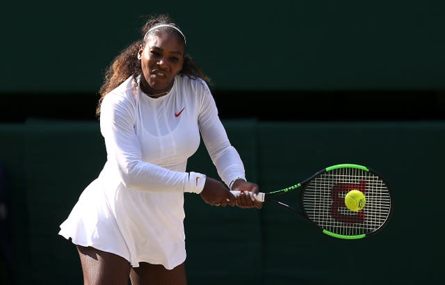 Serena Williams is back at Wimbledon (Steven Peston/PA)