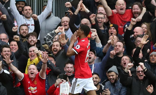 Manchester United's Marcus Rashford marked his first Premier League start since Boxing Day with two goals against Liverpool.