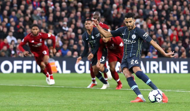 Mahrez blazed his spot-kick over the bar 