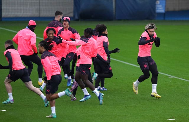 Manchester City training