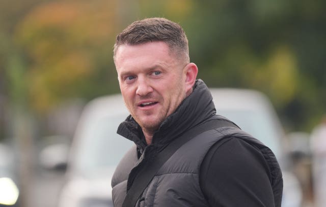 Tommy Robinson at Folkestone Police Station