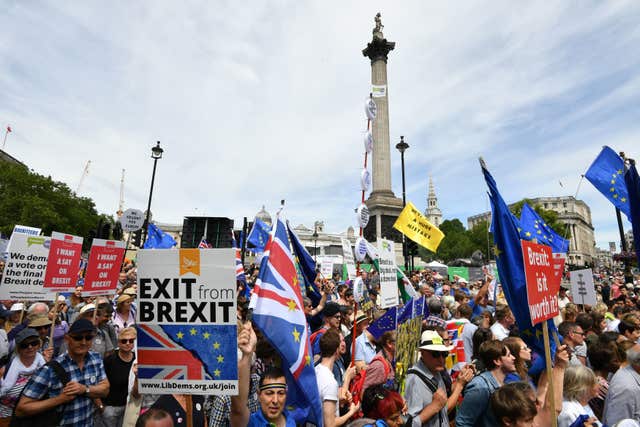 People’s Vote march for a second EU referendum – London