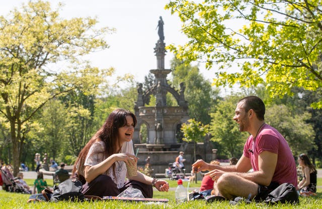 People in park